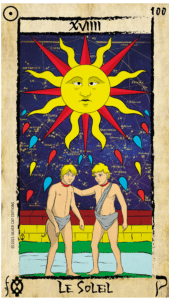 19 Le Soleil, The Sun, Il Sole, Tarocchi di Marsiglia